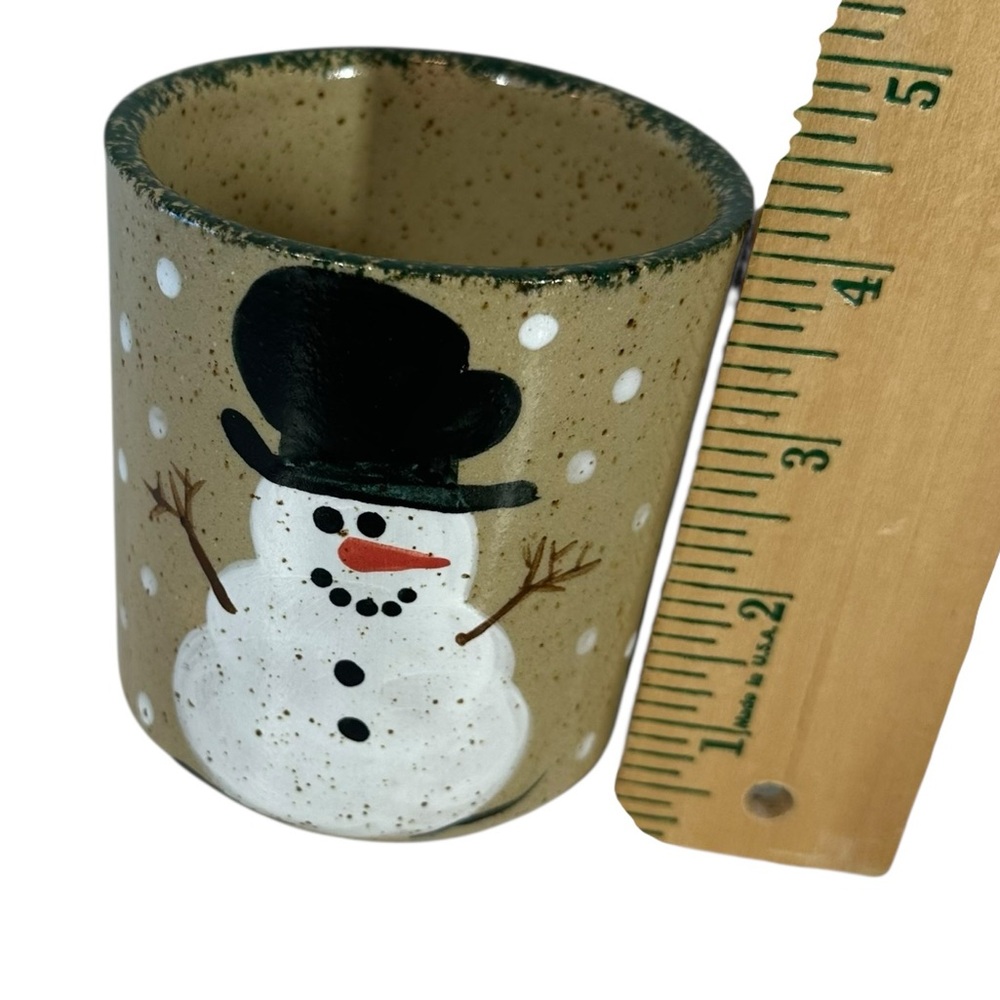 THREE RIVERS POTTERY Tan Snowman Mug - Picture 7 of 7